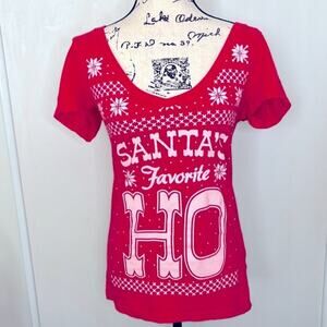 Spencer’s Santa's Favorite Ho T-Shirt size Large
